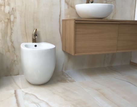 Base per lavabo in rovere